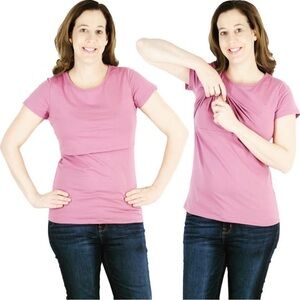 Latched Mama Pink OG Nursing Top